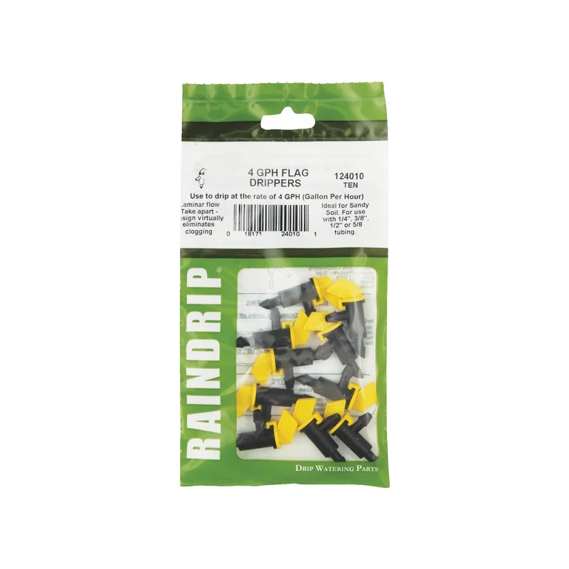 Gotero de riego por goteo Raindrip Spot de 4 galones por hora, paquete de 10