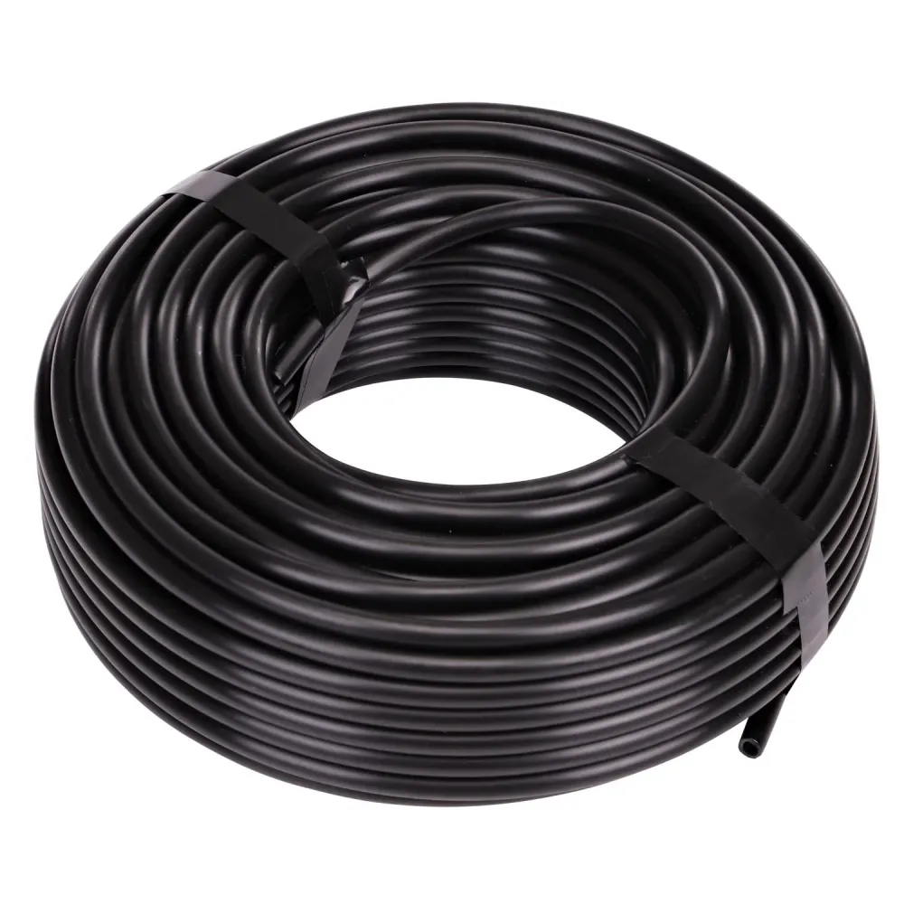 Tubo de riego por goteo de polietileno Raindrip de 1/4 pulg. de diámetro x 100 pies de largo