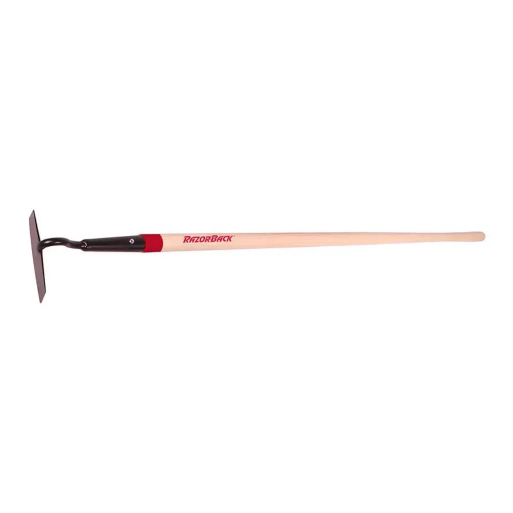 Azada de acero para remolacha y vivero con mango de madera de 54 pulgadas Razor-Back