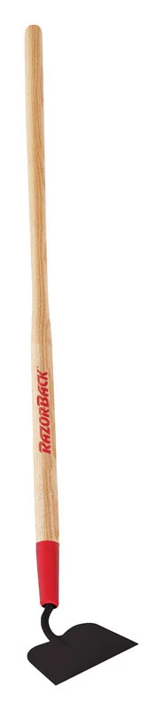 Azada de jardín de acero forjado con mango de madera de 54 pulgadas y punta afilada Razor-Back