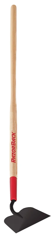 Azada de jardín de acero forjado con mango de madera de 54 pulgadas y punta afilada Razor-Back
