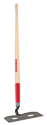 Azada de mortero de acero forjado con mango de madera de 66 pulgadas y parte trasera de navaja Razor-Back