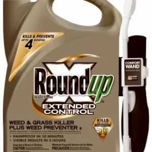 Herbicida y eliminador de malezas Roundup Extended Control listo para usar, líquido, 1,1 gal. (paquete de 4)