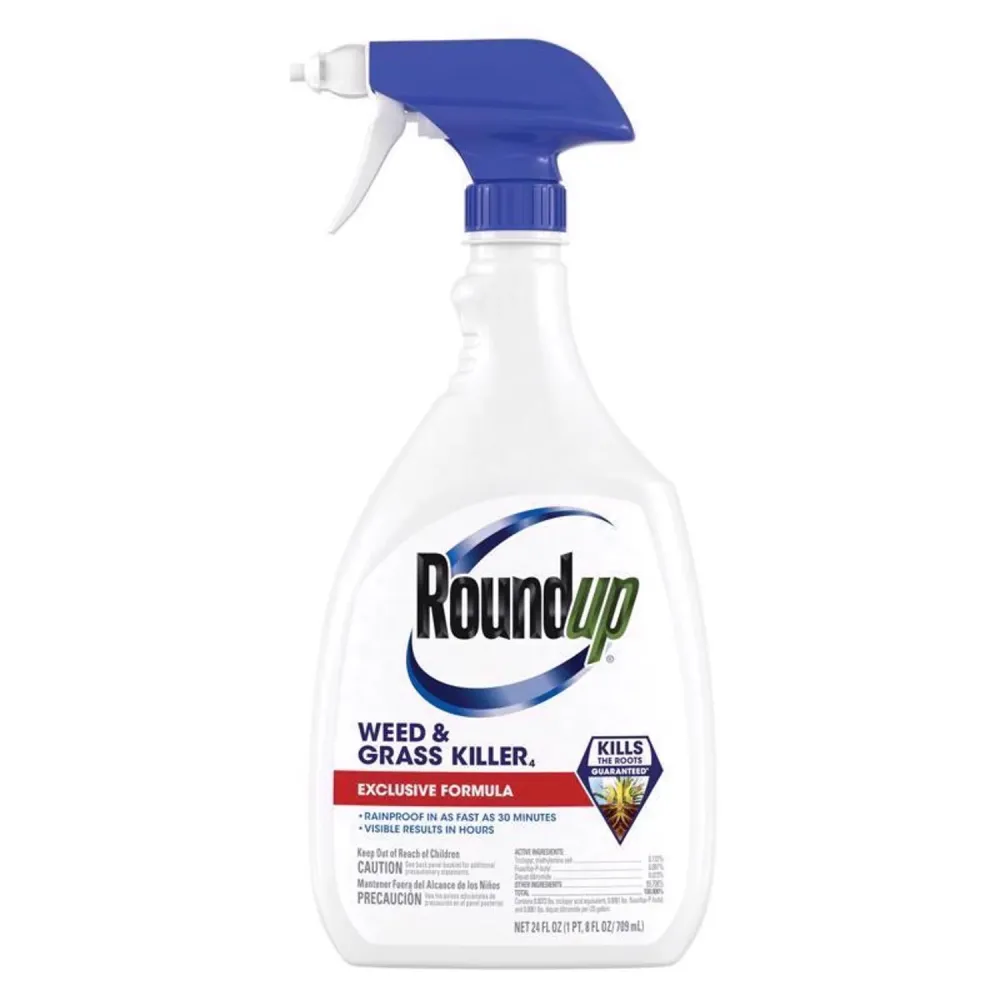 Herbicida y eliminador de malezas Roundup listo para usar, líquido de 24 oz (paquete de 6)