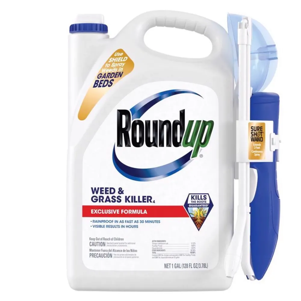 Herbicida y eliminador de malezas Roundup, líquido listo para usar, 1 galón