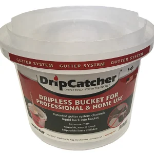 Balde de pintura transparente Rugg DripCatcher de 5 cuartos de galón (paquete de 12)