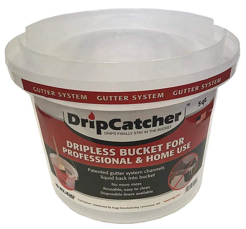 Balde de pintura transparente Rugg DripCatcher de 5 cuartos de galón (paquete de 12)