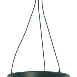 Cesta colgante de poliresina Rugg verde