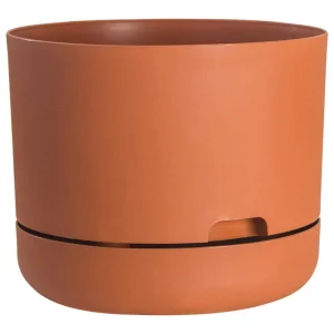 Jardinera Rugg de poliresina en color terracota