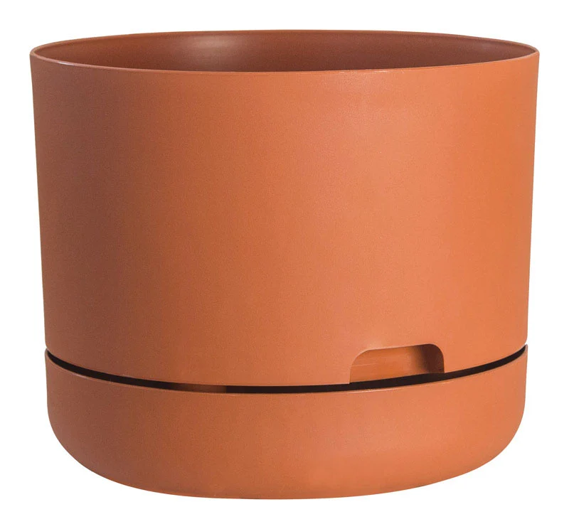 Jardinera Rugg de poliresina en color terracota