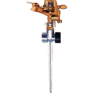 Rociador de impulso con base de punta de zinc Rugg (paquete de 6).