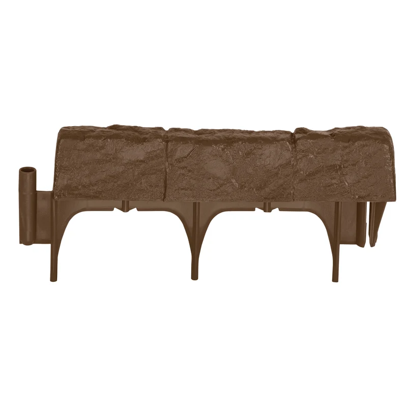 Borde decorativo para jardín acoplable de resina marrón Suncast de 30,5 cm de largo x 14,5 cm de alto - Oferta de la semana