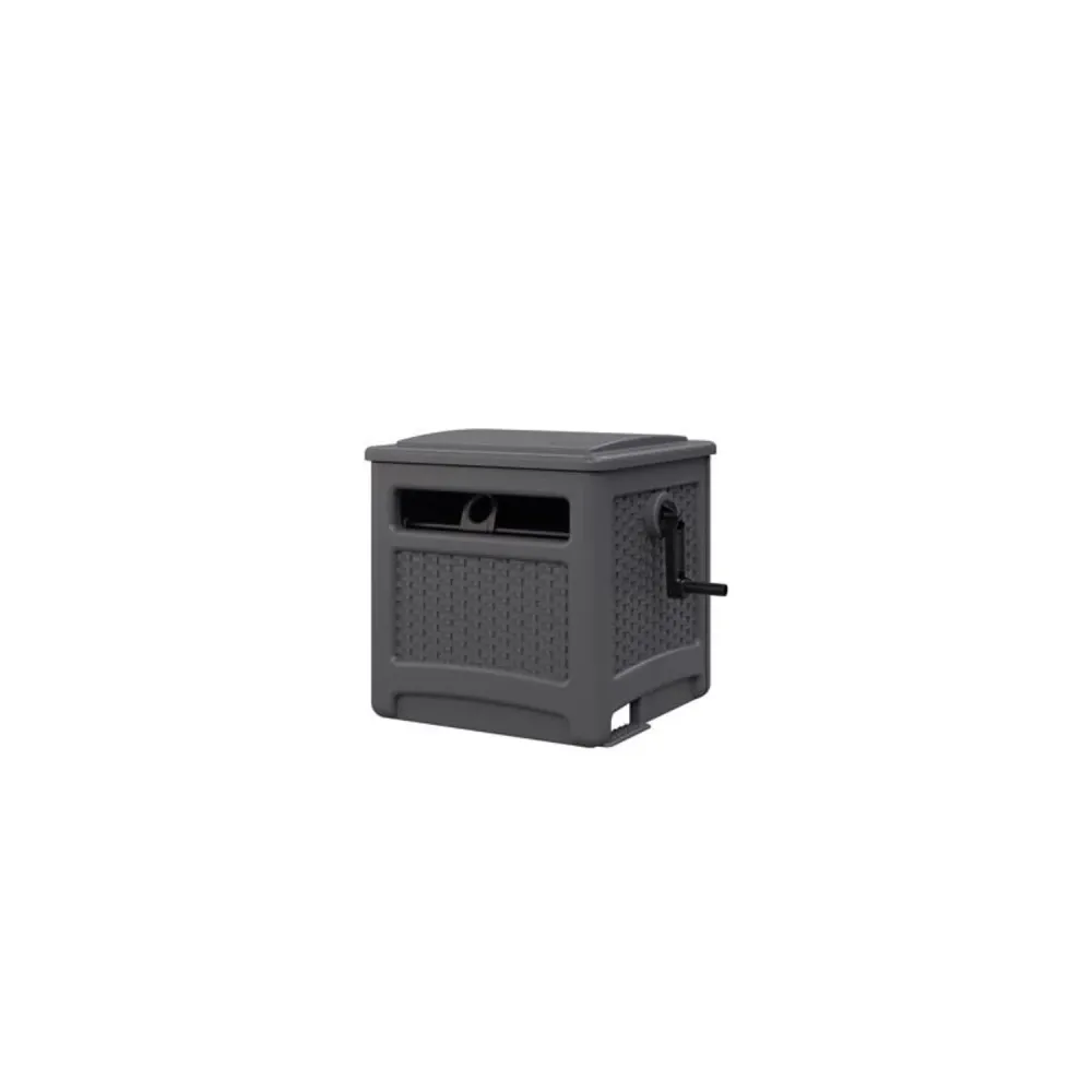 Carrete de manguera independiente y oculto de color gris Suncast Smart Trak de 225 pies