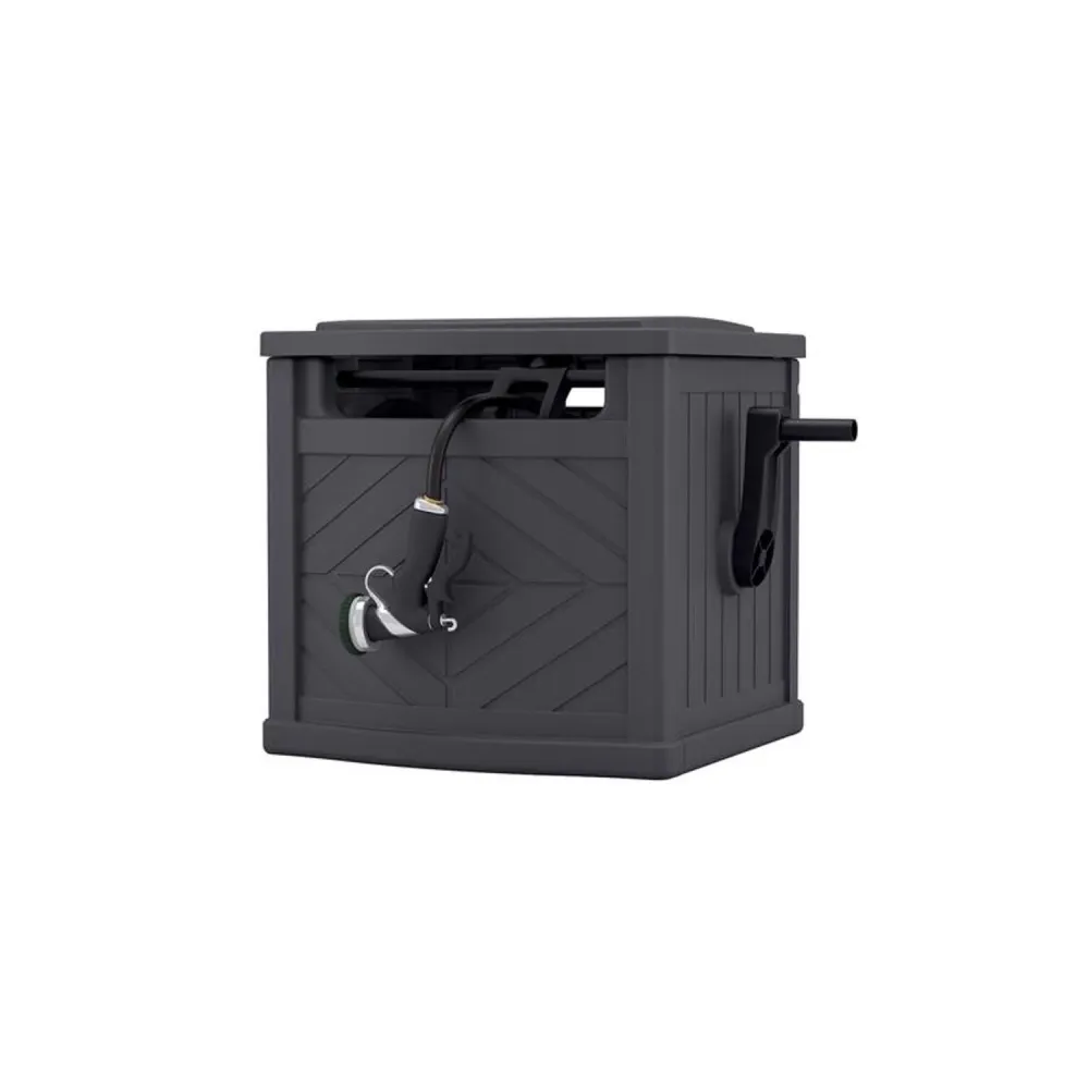 Carrete de manguera independiente Suncast de 150 pies, color gris