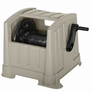Carrete de manguera Suncast de resina resistente y ocultable de 100 pies. Suncast Corp