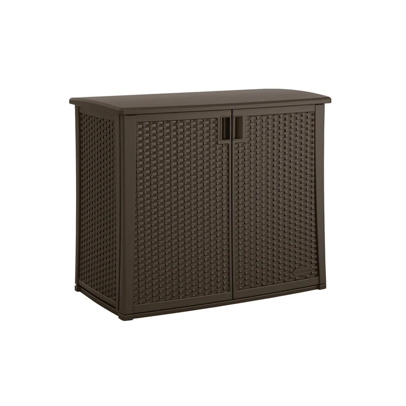 Gabinete de almacenamiento para exteriores de resina Suncast de 35-1/4 pulg. de alto x 42-1/4 pulg. de ancho x 23 pulg. de...