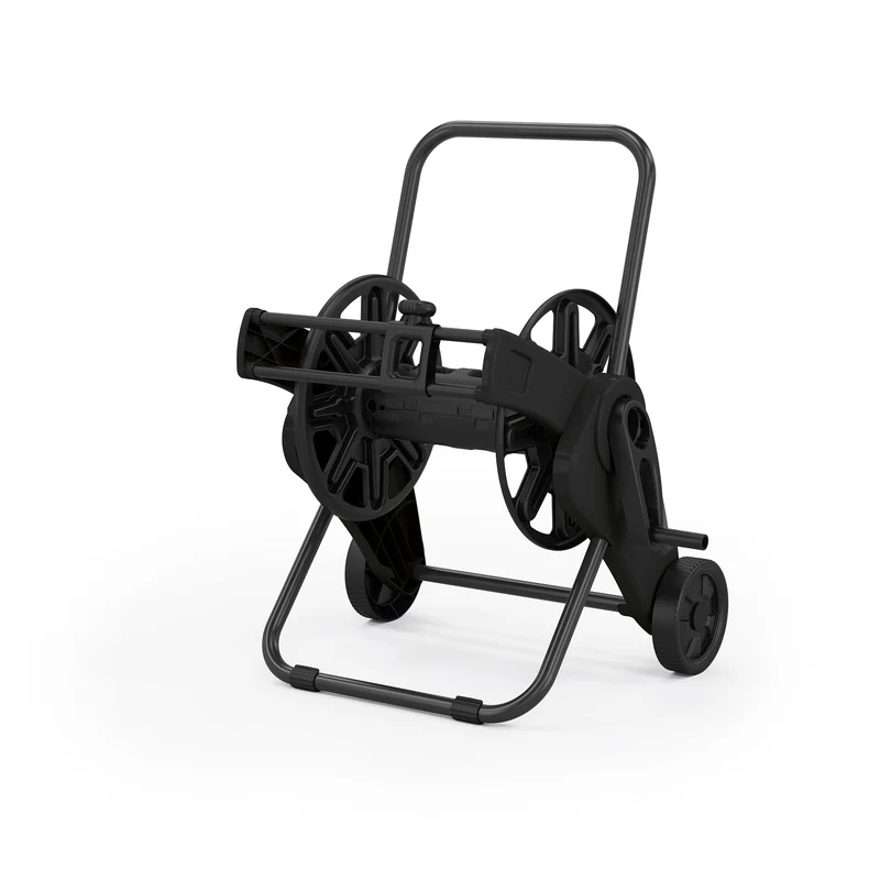 Suncast Hybrid Hosemobile - Carrete de manguera retráctil independiente de color negro con capacidad de 225 pies