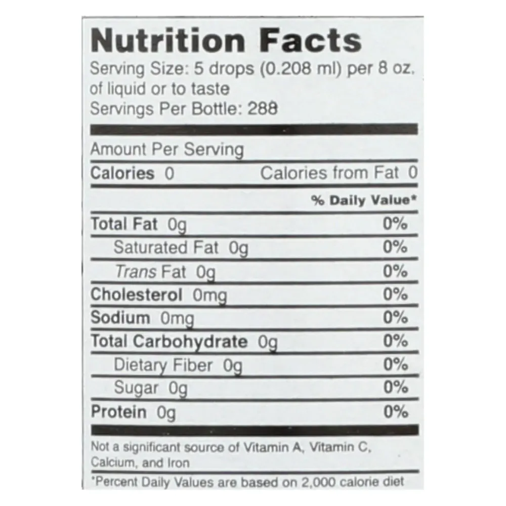 Endulzante Sweet Drops de Sweet Leaf con sabor naranja de Valencia - 2 fl oz