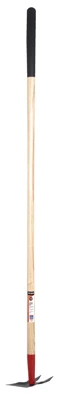 Azada para desherbar, 2 puntas, mango acolchado True Temper