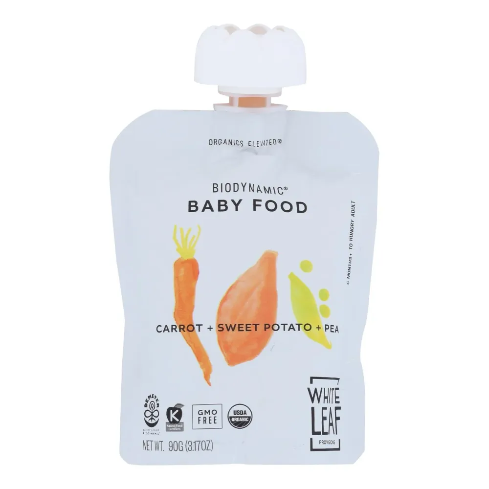 White Leaf Provisions - Alimento para bebés Crt Sweet Pot Pe - Caja de 6 - 3,17 oz (paquete de 6)