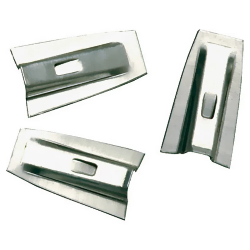 Cuñ de aluminio gris para revestimiento Allway de 9,5 pulg. de largo y 1 pulg. de ancho, paquete de 100