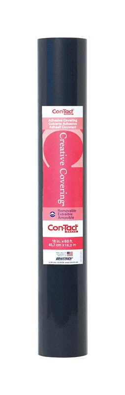 PAPEL DE CONTACTO 18"X60'BLK (Paquete de 6) Con-Tact