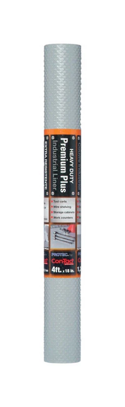 Revestimiento antideslizante premium Con-Tact Grip Premium de 4 pies de largo x 18 pulgadas de ancho, color gris (paquete...
