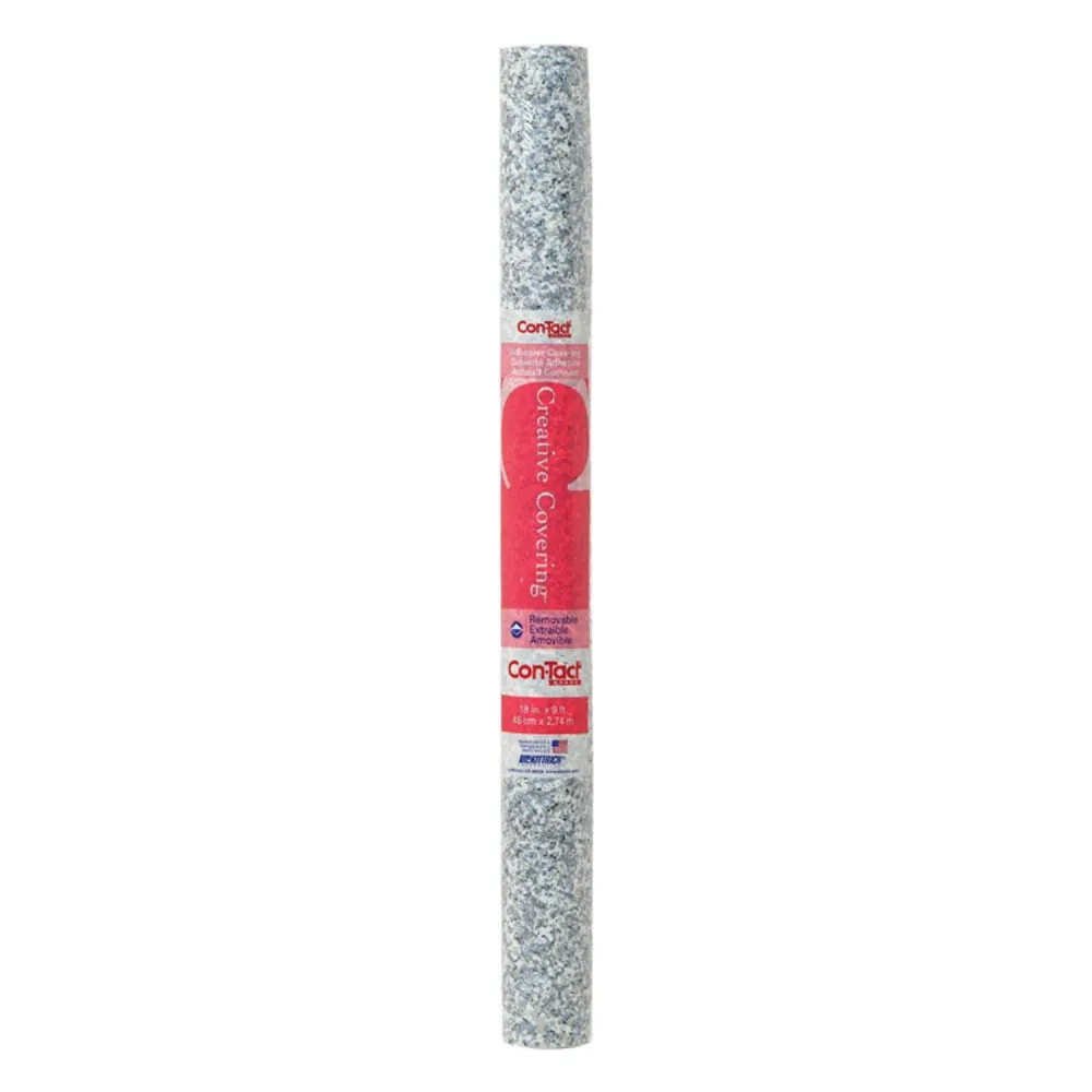 Revestimiento autoadhesivo para estantes de granito de 9 pies de largo x 18 pulgadas de ancho de la marca Con-Tact (caja d...