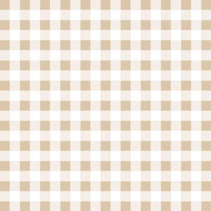 Revestimiento para estantes no adhesivo con estampados de cuadros escoceses de color caqui de 4 pies de largo x 18 pulgada...