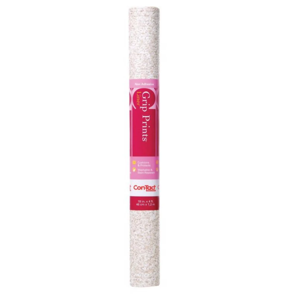 Revestimiento para estantes no adhesivo de granito beige de 4 pies de largo x 18 pulgadas de ancho de la marca Con-Tact (p...