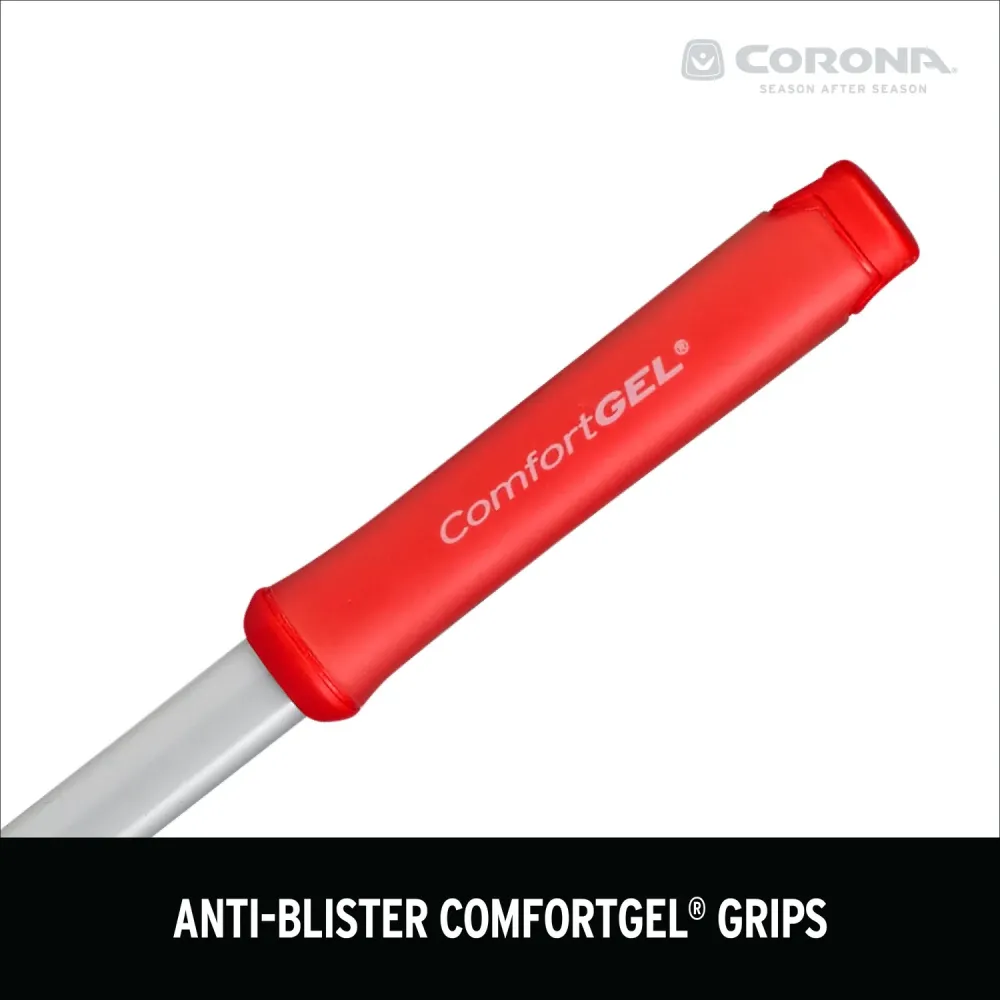 Rastrillo de arco de acero de 7 dientes y 36 pulgadas ComfortGel de Corona con mango de acero