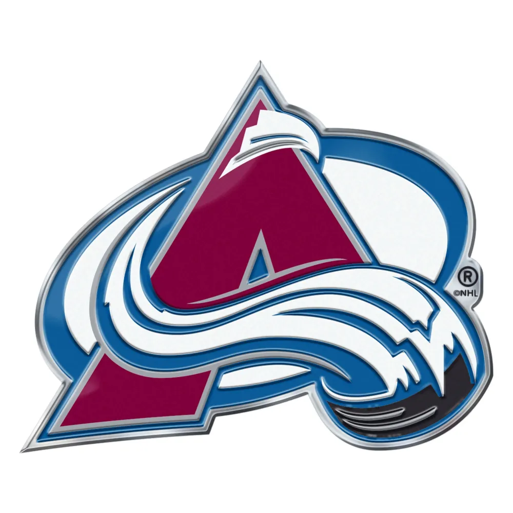 NHL - Emblema de aluminio resistente de color Colorado Avalanche FANMATS