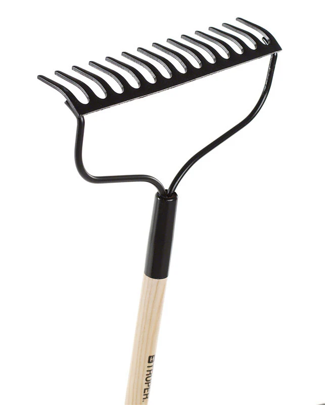Rastrillo de madera con arco de acero Home Plus de 54 pulgadas de largo x 14 pulgadas de ancho (paquete de 6)