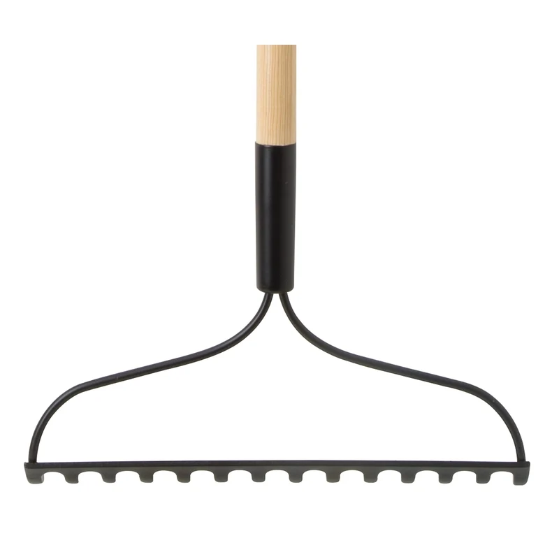 Rastrillo de madera con arco de acero Home Plus de 54 pulgadas de largo x 14 pulgadas de ancho (paquete de 6)