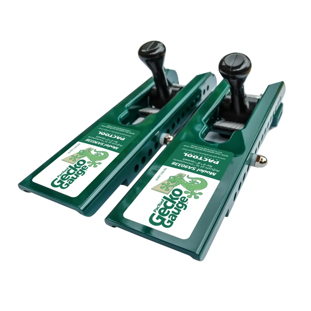 Herramienta para revestimientos PacTool Gecko de calibre 8 x 3/8 de diámetro, paquete de 2