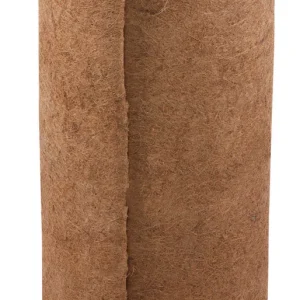 Revestimiento de cesta de fibra de coco Panacea de 91 cm de ancho x 10 m de profundidad, color marrón - Caja abierta