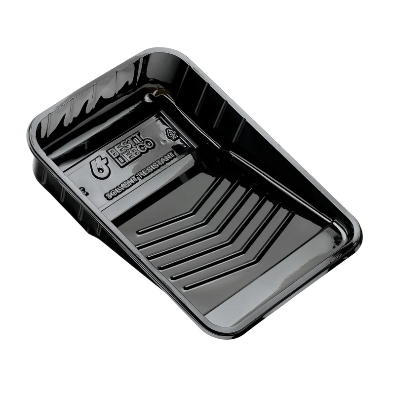 Bandeja de pintura desechable de plástico Bestt Liebco de 9 pulg. de ancho x 16,5 pulg. de largo y 2 cuartos de galón (paq...