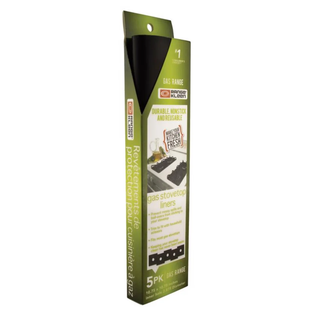 Revestimientos de plástico para hornillas Range Kleen de 12,625 pulgadas de ancho x 12,625 pulgadas de largo