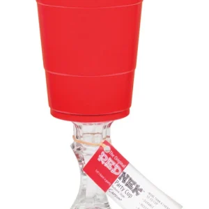 Vaso de plástico/vidrio rojo para fiestas Rednek, 1 unidad