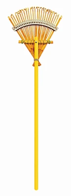 Rastrillo de bambú de lujo, púas flexibles, 10 pulgadas. Rugg