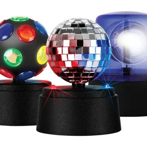 Luces novedosas de plástico con imagen más nítida, colores surtidos, para fiestas, 5 pulgadas de alto. Sharper Image