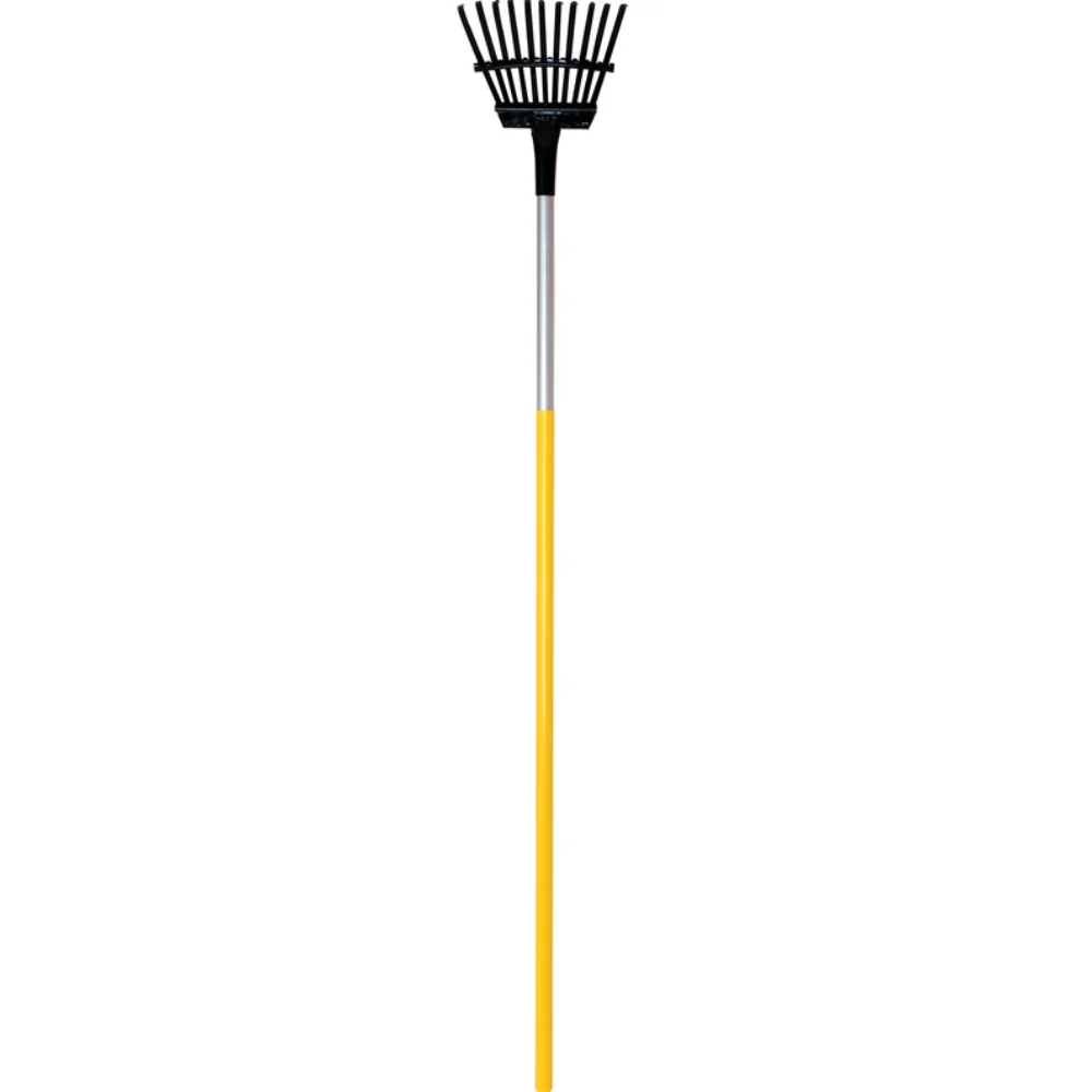 Rastrillo para arbustos de acero True Temper de 55,32 y 11 púas con mango de acero