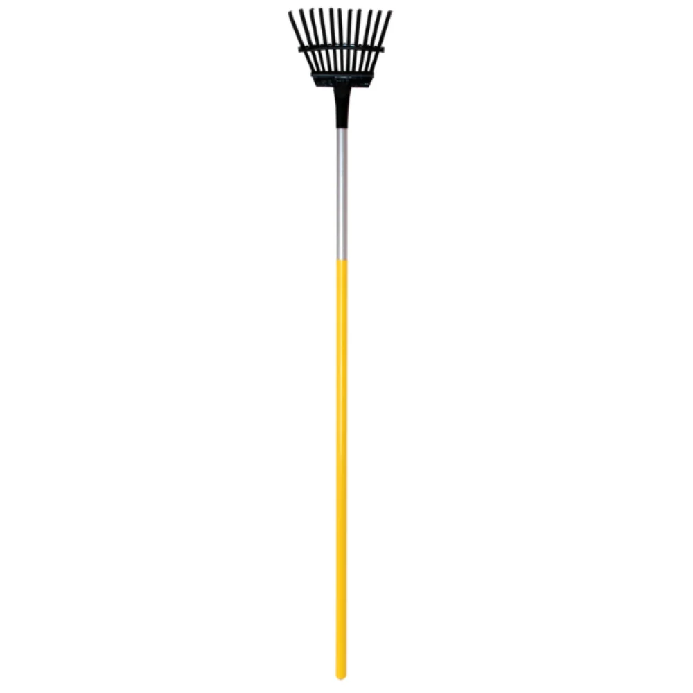 Rastrillo para arbustos de acero True Temper de 55,32 y 11 púas con mango de acero