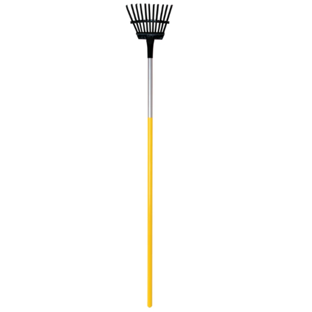 Rastrillo para arbustos de acero True Temper de 55,32 y 11 púas con mango de acero