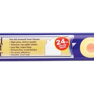 Revestimiento para estantes acanalado no adhesivo Plast-O-Mat de Warp, 10 pies de largo y 24 pulgadas de ancho, color crem...