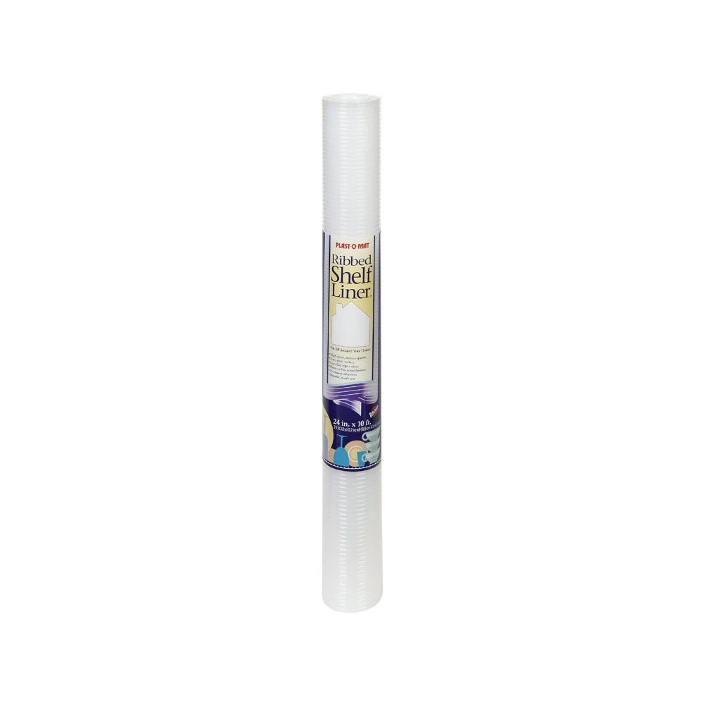 Revestimiento para estantes acanalado Plast-O-Mat de Warp, 10 pies x 24 pulgadas. Warp's