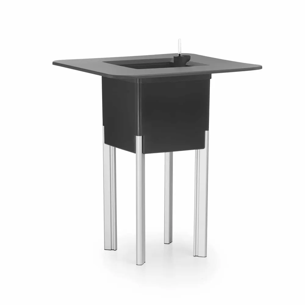 Jardinera autorriego ensamblable 3 en 1 mondum 80x80x95 cm con cubitera y mesa para Espacios Pequeños