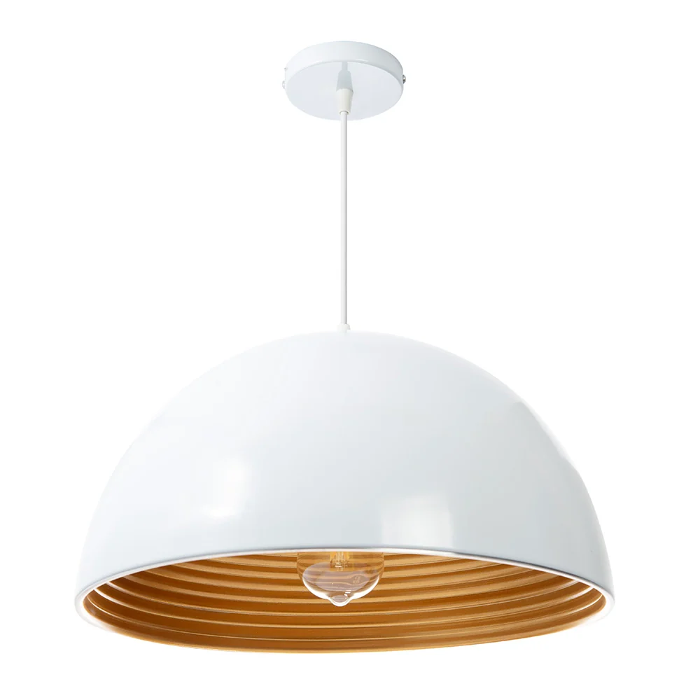 Maceta de Autorriego con Reserva LÁMPARA COLGANTE MASSIMA BLANCO, 15 W, BASE E27 INTERIOR, AL