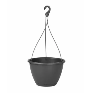 Maceta Biodegradable de Fibra Artevasi Macetero Plástico Algarve Colgante Antracita 30cm