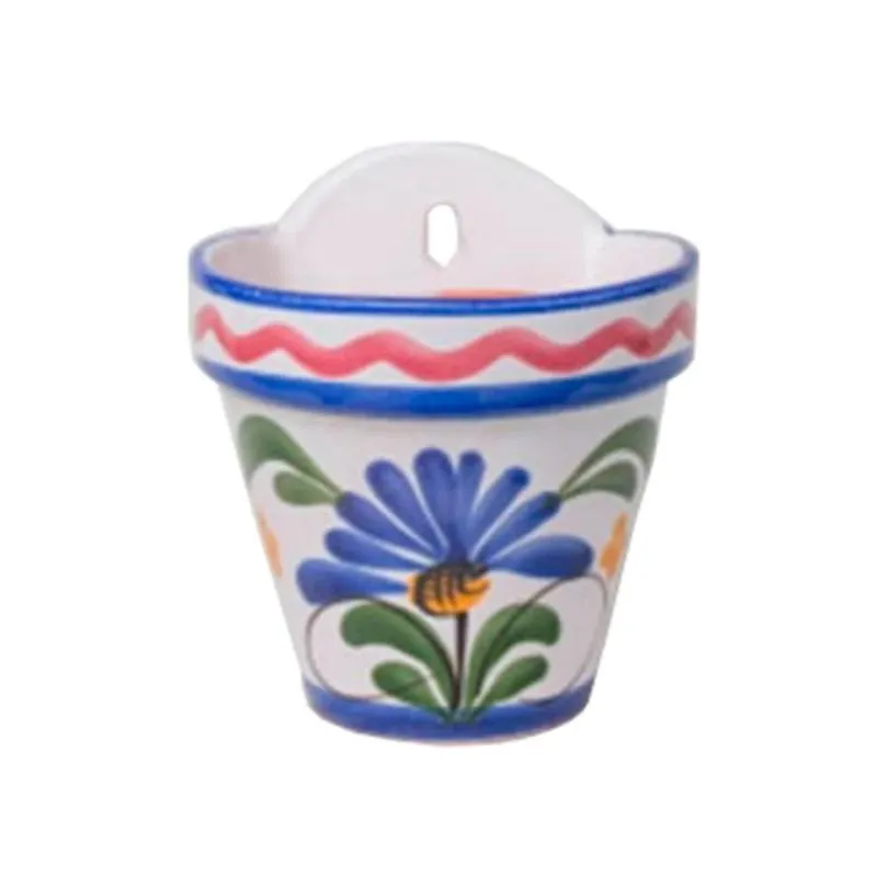 MACETA CERAMICA FLOR COLGAR 21x22 CM para Cultivo de Hierbas